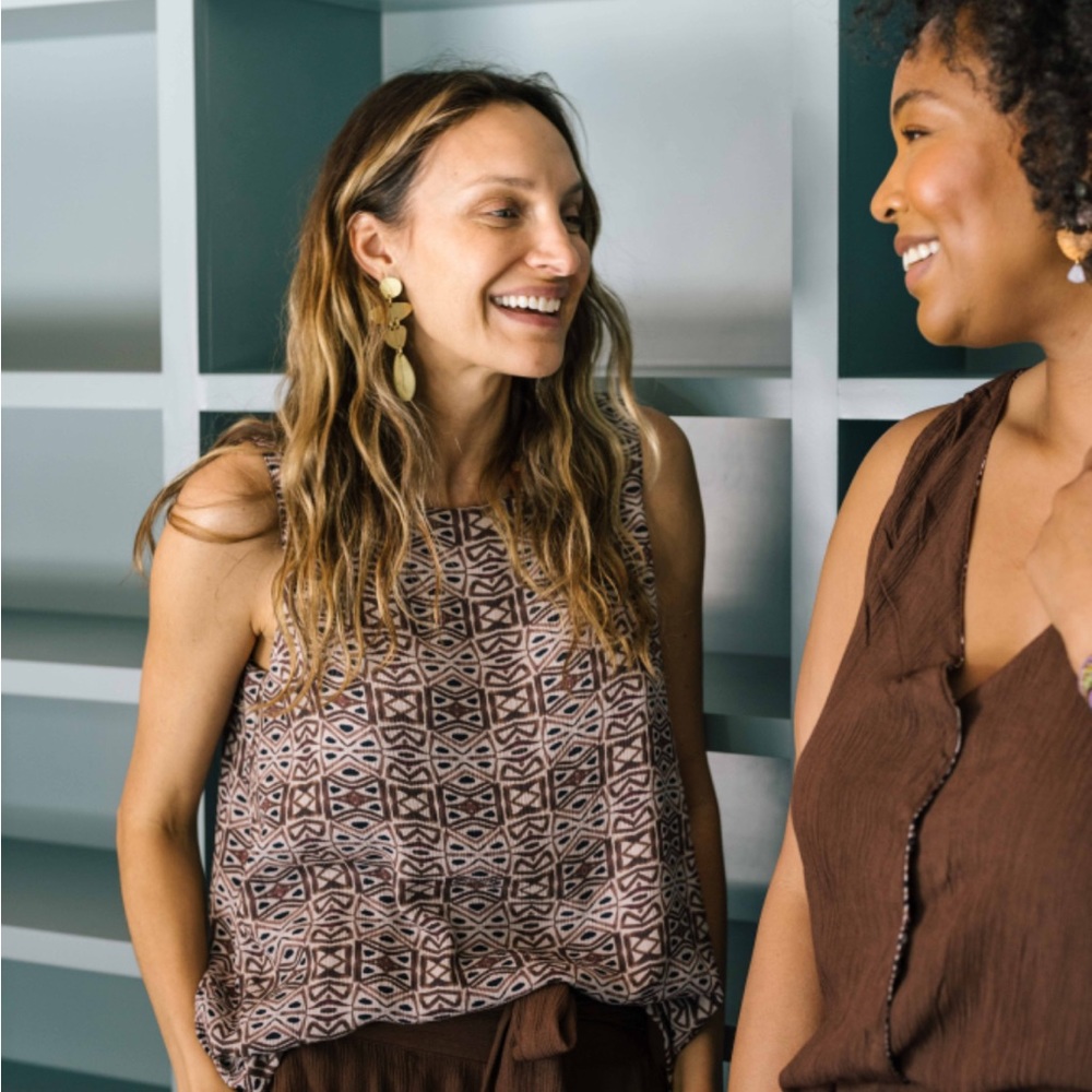 Noonday Convertible Button Tank, Bagru